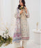 Chandan Nagri Lawn Cotton Embroidered Stitched 3-Piece Suit-Azure-Ivory