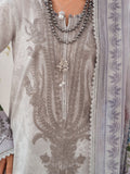 Grey-Chandan Nagri Lawn Embroidered Stitched 3-Piece Suit-Elysee