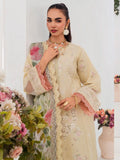 Yellow-Chandan Nagri Lawn Embroidered Stitched 3-Piece Suit-Elnaz