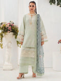 Mint green-Chandan Nagri Lawn Embroidered Stitched 3-Piece Suit-Evolet
