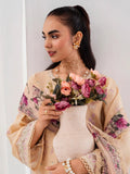 Peach-Chandan Nagri Lawn Embroidered Stitched 3-Piece Suit-Oriane