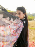 Black-Chandan Nagri Lawn Embroidered Stitched 3-Piece Suit-Nissa