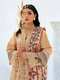 Beige-Chandan Nagri Khaddar Embroidered Stitched 3-Piece Suit-Iresine