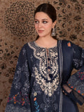 Blue-Chandan Nagri Khaddar Embroidered Stitched 3-Piece Suit-Parsa