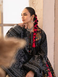 Blue-Chandan Nagri Khaddar Embroidered Stitched 3-Piece Suit-Ramii