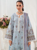 Blue-Chandan Nagri Lawn Embroidered Stitched 3-Piece Suit-Brisa