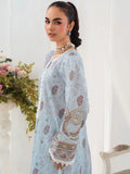 Blue-Chandan Nagri Lawn Embroidered Stitched 3-Piece Suit-Brisa