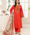 Alina Lime Lawn Embroidered Stitched 3-Piece Suit-Minal