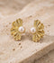 Orya Jewellery Stud Earrings-Pearl White E71