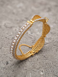 Golden silver and black-Orya Jewellery Bangle-Black B17