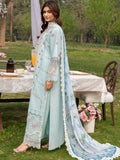 Blue-Chandan Nagri Lawn Embroidered Stitched 3-Piece Suit-Azaria
