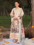 Peach-Chandan Nagri Lawn Embroidered Stitched 3-Piece Suit-Tao Rao