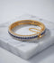 Orya Jewellery Zircon Gold Bangle-Sapphire Blue B20