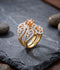 Orya Jewellery Adjustable Zircon Ring-Champagne R24