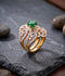 Orya Jewellery Adjustable Zircon Ring-Green R23