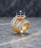 Orya Jewellery Adjustable Zircon Ring-Sapphire Blue R34
