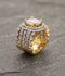 Orya Jewellery Adjustable Zircon Gold Ring-White Clear R45