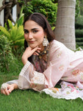 Pink-Chandan Nagri Lawn Cotton Embroidered Stitched 3-Piece Suit-Zoye Ira