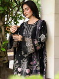 Black-Chandan Nagri Lawn Cotton Embroidered Stitched 3-Piece Suit-Zara Mist 