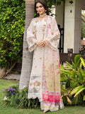 White Chandan Nagri Lawn Cotton Embroidered Stitched 3-Piece Suit-Floral Jade