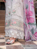 Purple-Chandan Nagri Lawn Cotton Embroidered Stitched 3-Piece Suit-Verdant glow