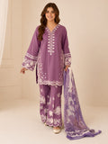 Alina Lime Lawn Embroidered Stitched 3-Piece Suit-Sara
