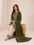 Green Alina Lime Lawn Embroidered Stitched 3-Piece Suit-Gul Bahar