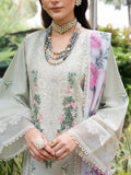 Mint green-Chandan Nagri Lawn Cotton Embroidered Stitched 3-Piece Suit-Eclipse Veil