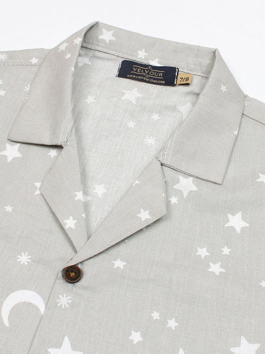 Velvour Soft linen Printed Co-Ord Set-VC34