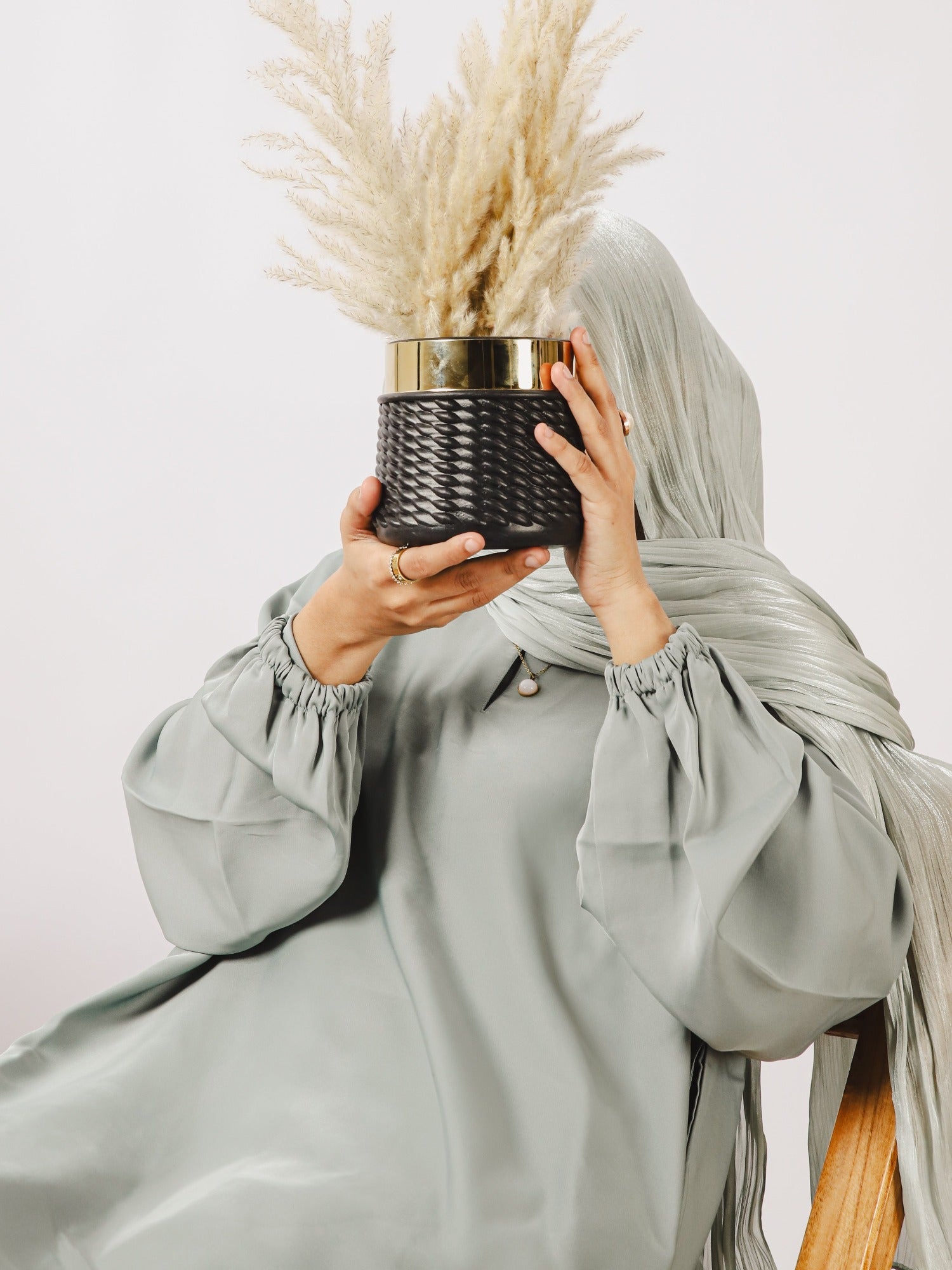 Mint Green-Nourah Nida Abaya-Haya