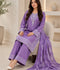 Alina Lime Lawn Embroidered Stitched 3-Piece Suit-Voilet Hoor