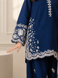 Blue Alina Lime Lawn Embroidered Stitched 3-Piece Suit-Blue Floral