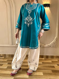 Tehzeeb Libas Lawn Embroidered Stitched 2-Piece Suit-Zirwa