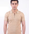 Salaar Clothing Cotton Textured Polo Shirt-Off white