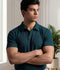 Salaar Clothing Cotton Polo Shirt-Zinc