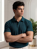 Green Salaar Clothing Cotton Polo Shirt-Zinc