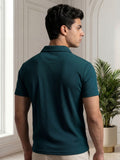 Green Salaar Clothing Cotton Polo Shirt-Zinc