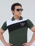 Green- Salaar Clothing Pique Cotton Polo Shirt-Arctic Moss Basic Polo
