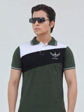Green- Salaar Clothing Pique Cotton Polo Shirt-Arctic Moss Basic Polo