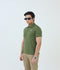 Salaar Clothing Cotton Knitted Polo Shirt-Olive Green