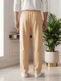 Salaar Clothing Baggy Fit Micro Stretch Trouser-Off White
