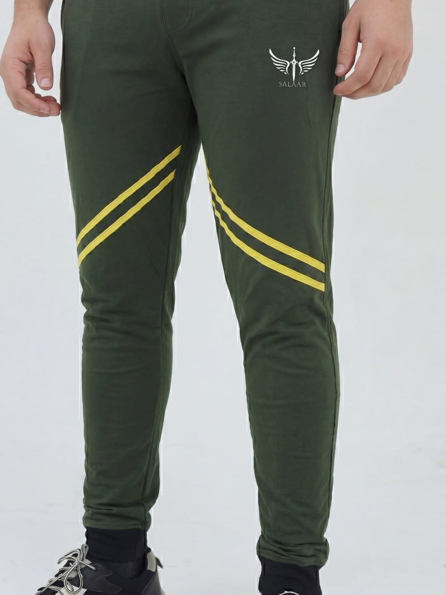 Salaar Clothing Slim Fit Cotton Trouser-Sunlit Forest