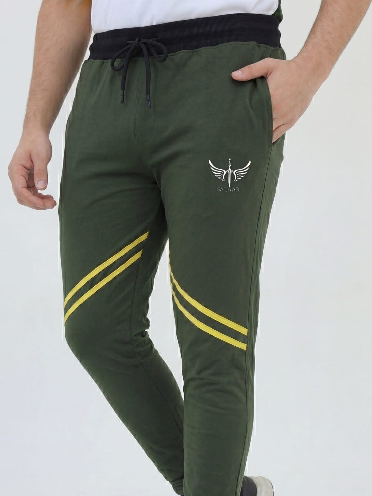 Salaar Clothing Slim Fit Cotton Trouser-Sunlit Forest