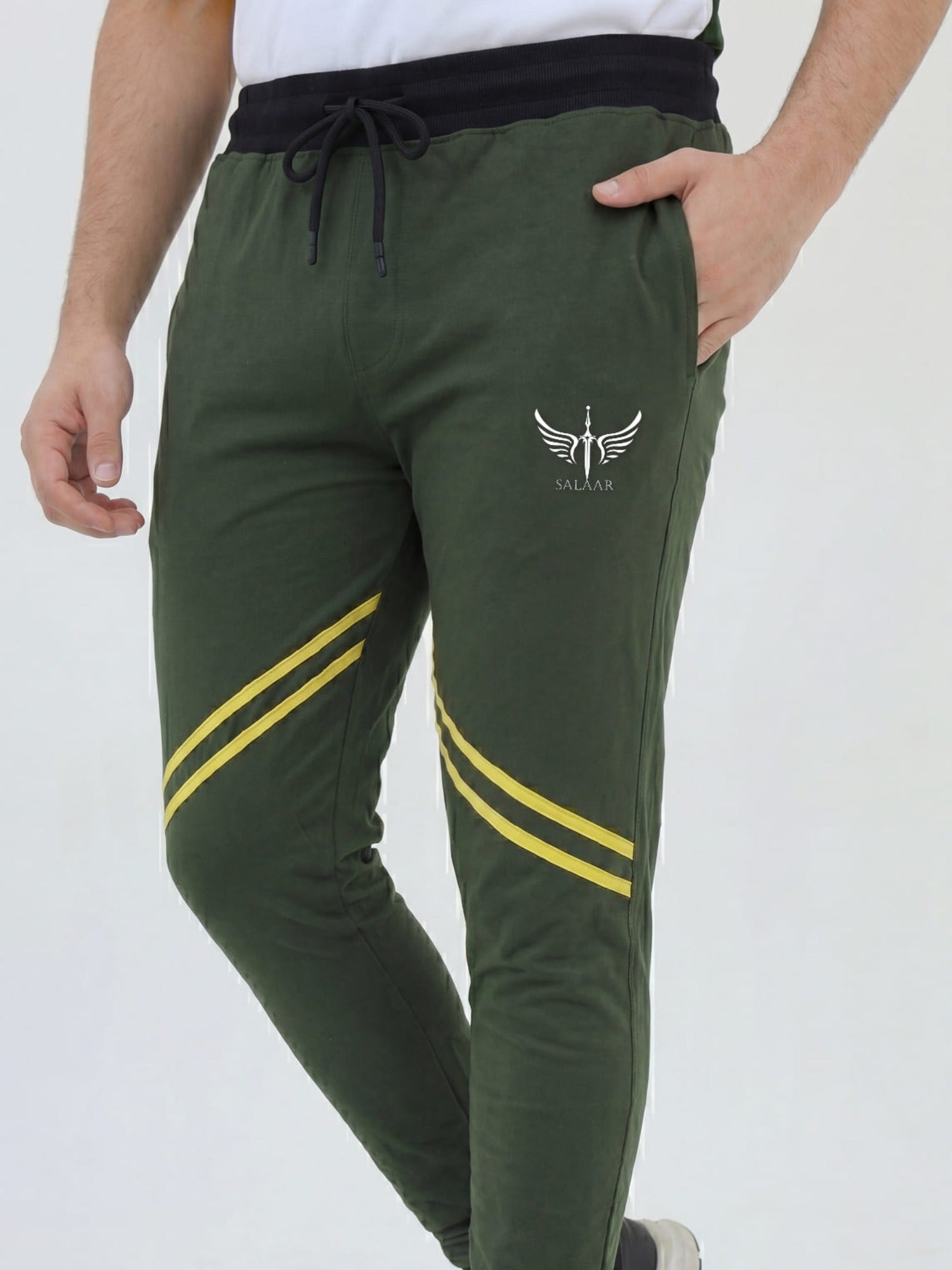 Salaar Clothing Slim Fit Cotton Trouser-Sunlit Forest
