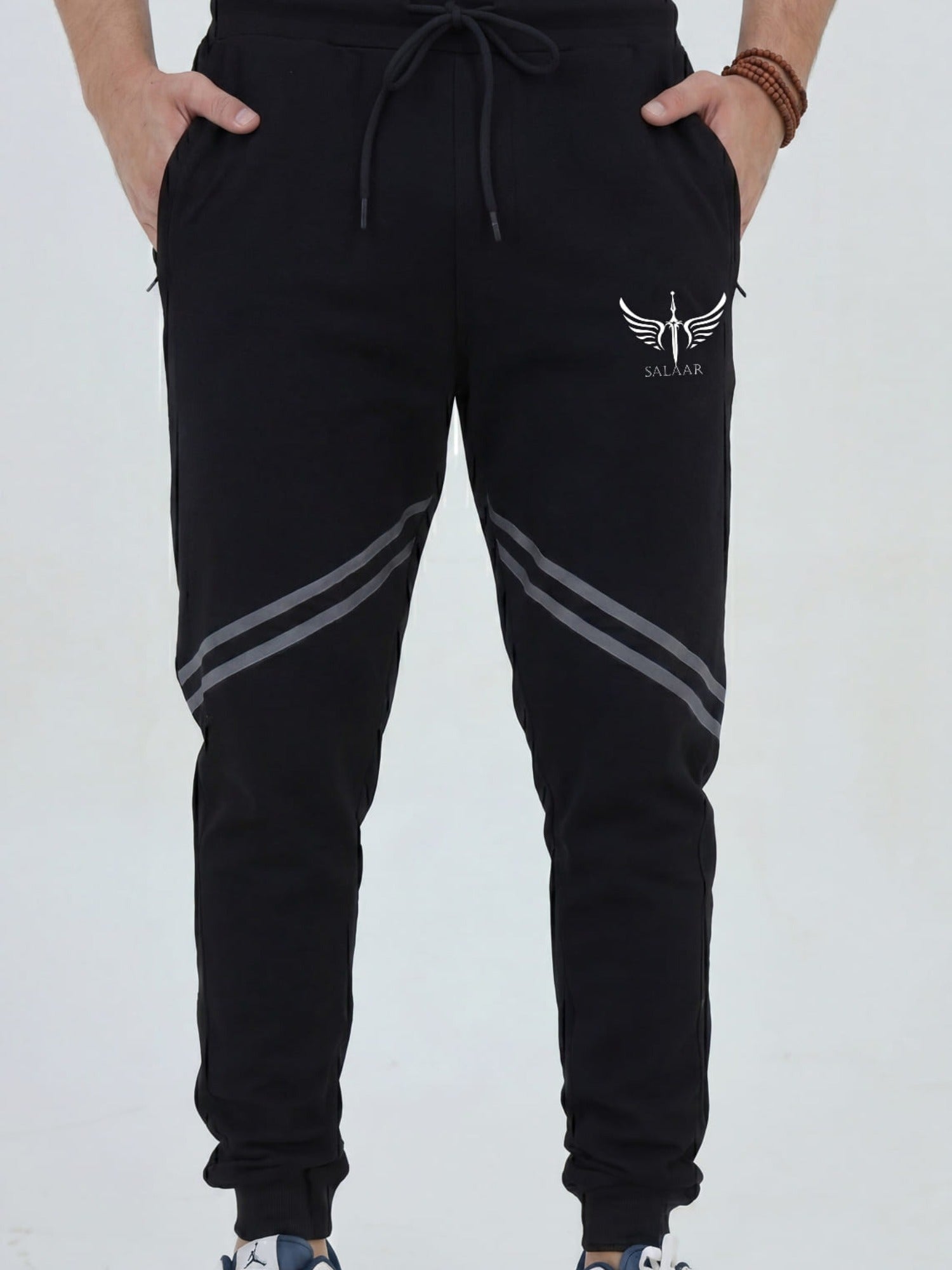 Salaar Clothing Slim Fit Cotton Trouser-Storm Fade