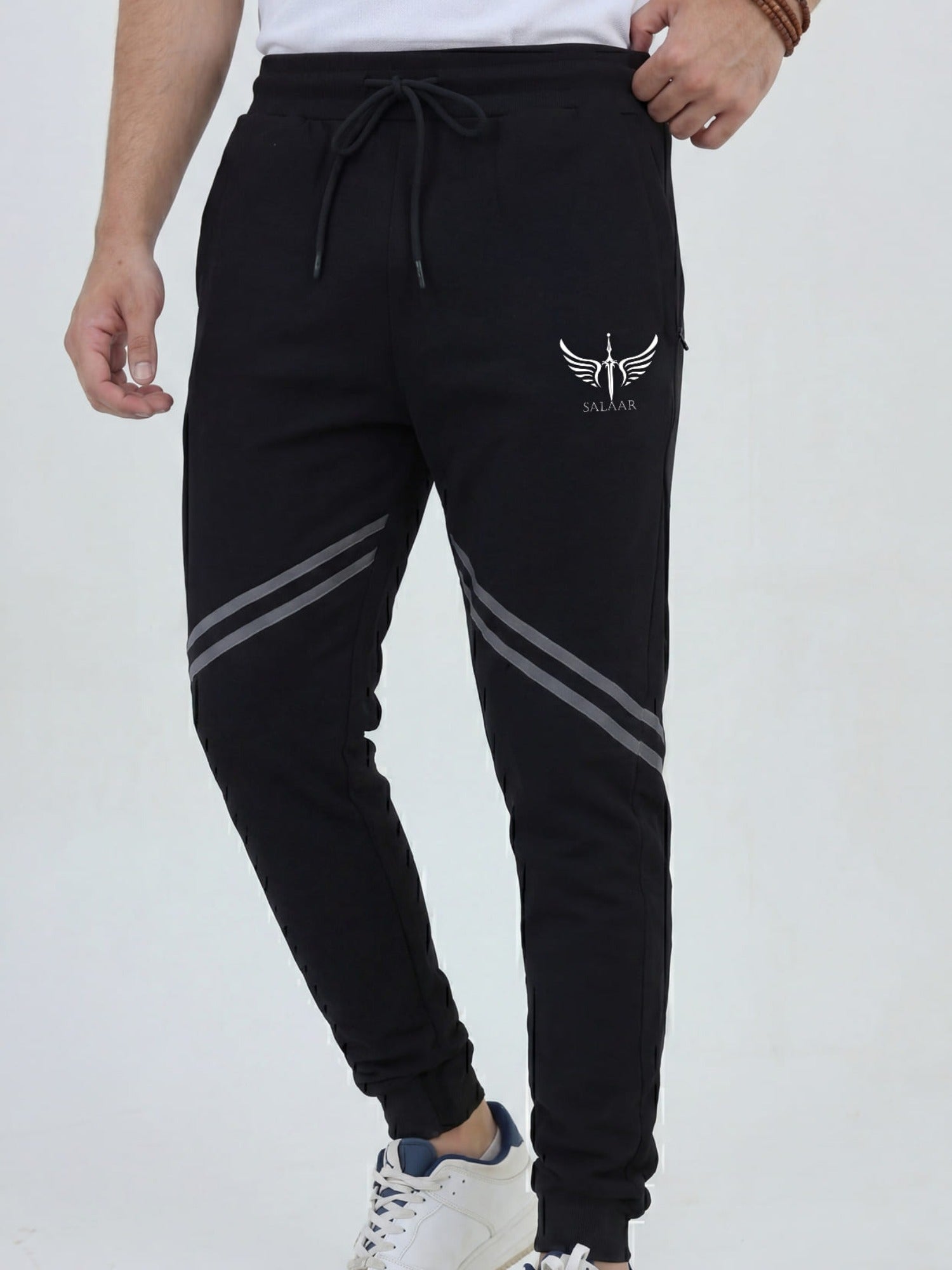 Salaar Clothing Slim Fit Cotton Trouser-Storm Fade