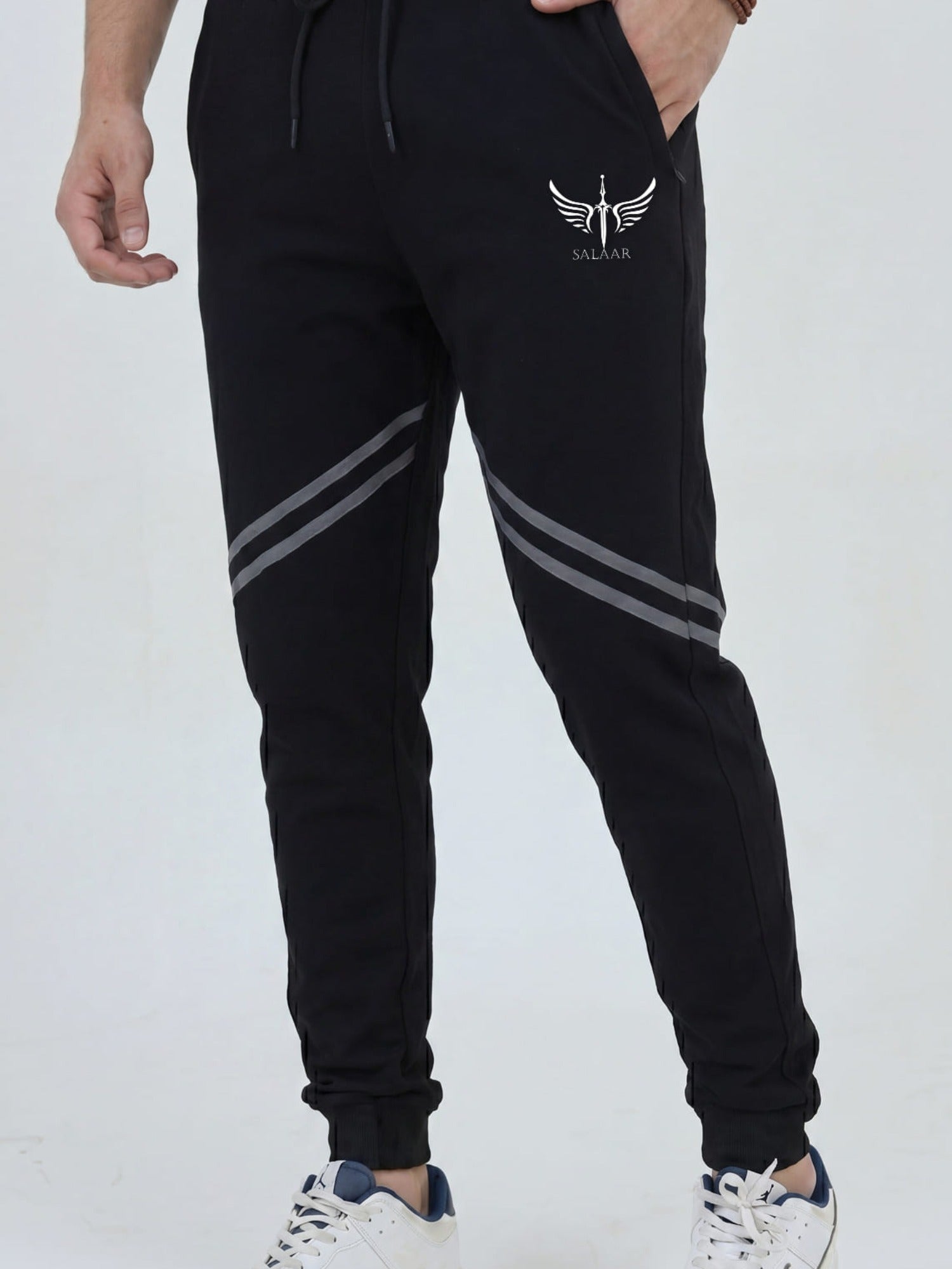 Salaar Clothing Slim Fit Cotton Trouser-Storm Fade