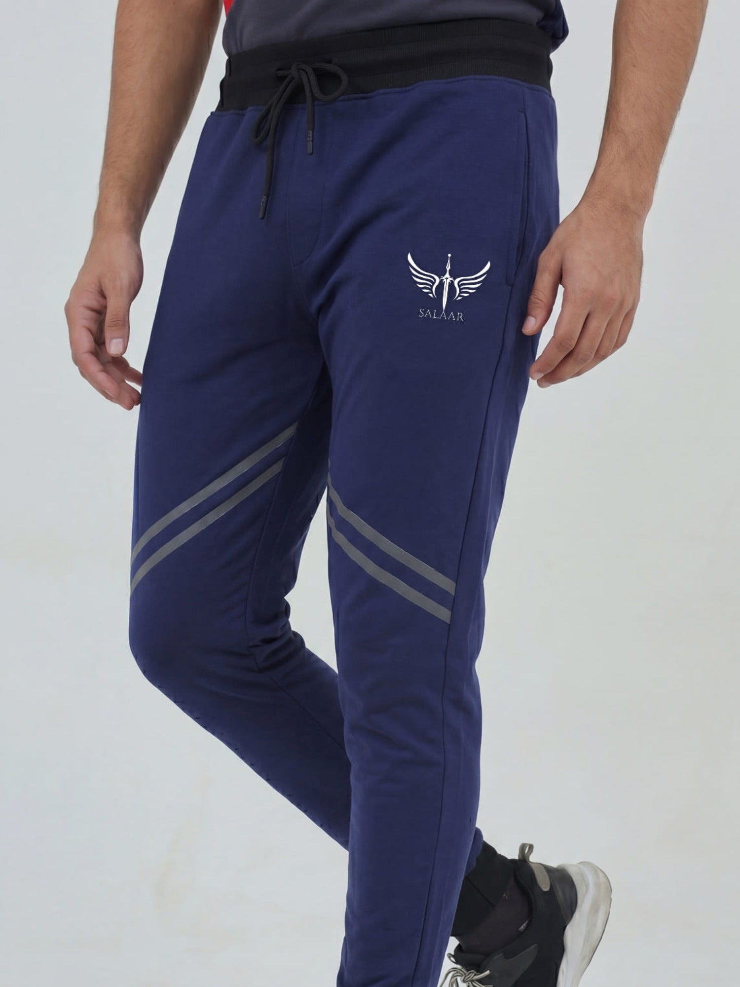 Salaar Clothing Slim Fit Cotton Trouser-Titan Blend Navy