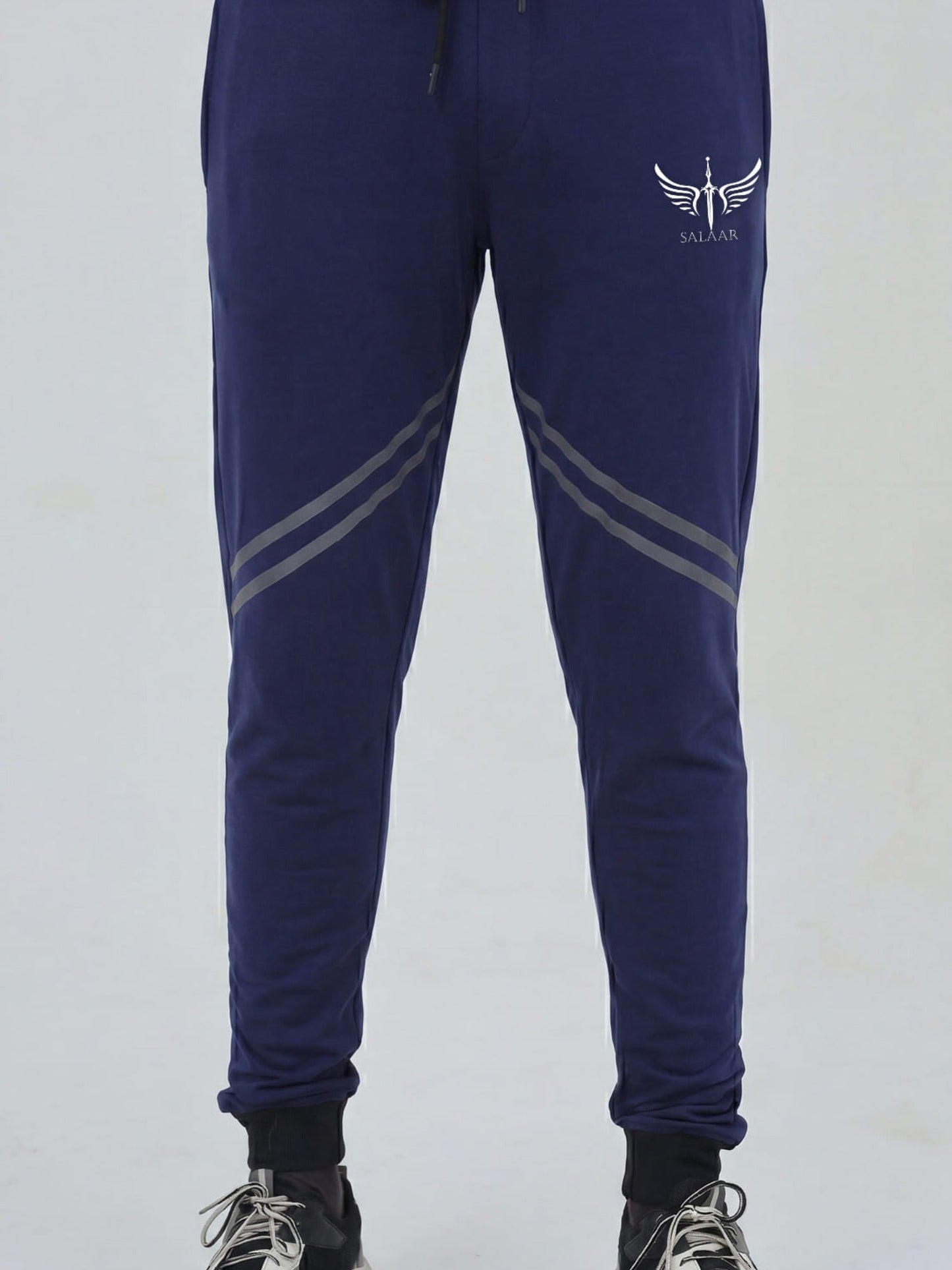 Salaar Clothing Slim Fit Cotton Trouser-Titan Blend Navy
