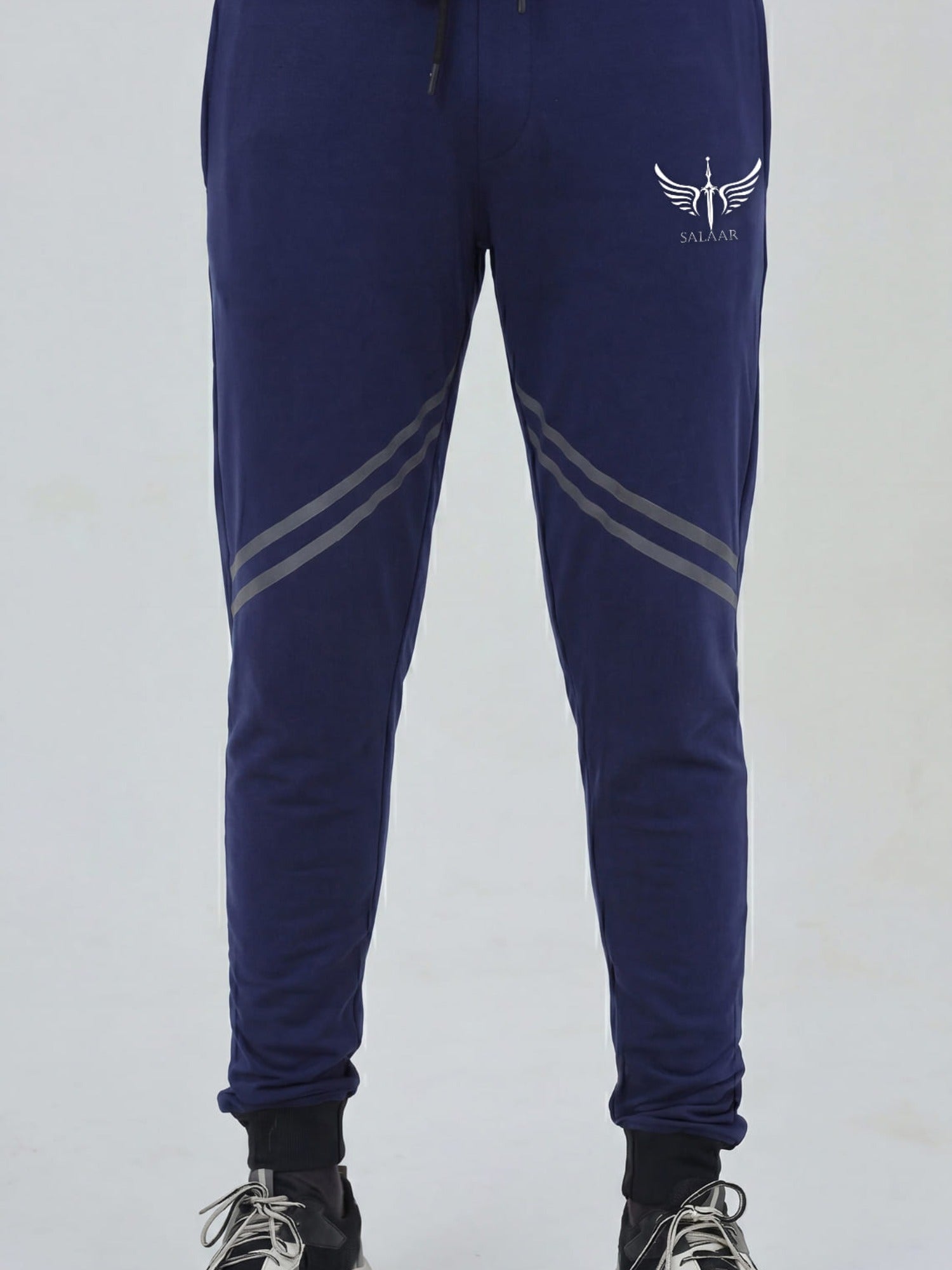 Salaar Clothing Slim Fit Cotton Trouser-Titan Blend Navy